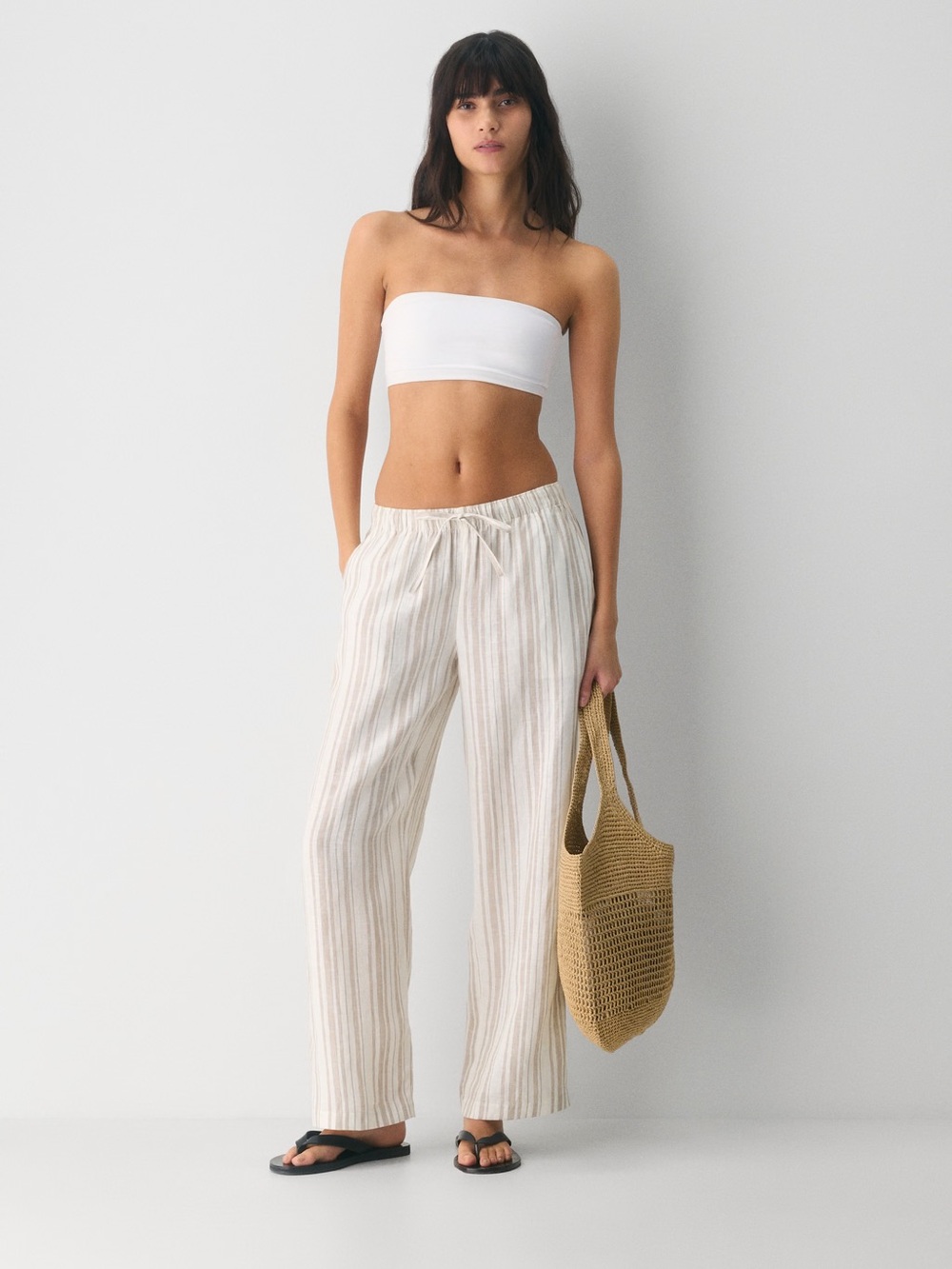 Aritzia Little Moon Sail Linen Pant
